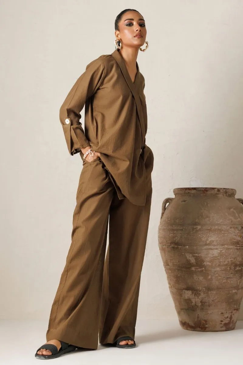 Minutiae - Sepia Co-Ord - Irish Linen - Earthy Brown - 2 Piece