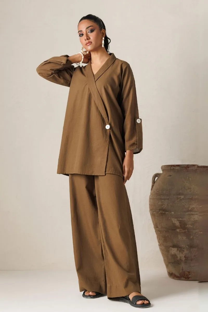 Minutiae - Sepia Co-Ord - Irish Linen - Earthy Brown - 2 Piece