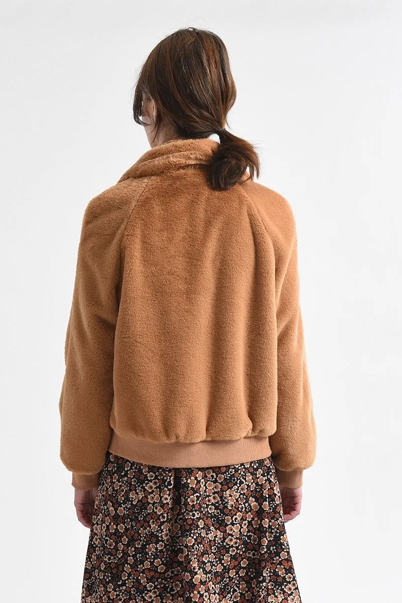 Molly Bracken Zipped Furry Jacket