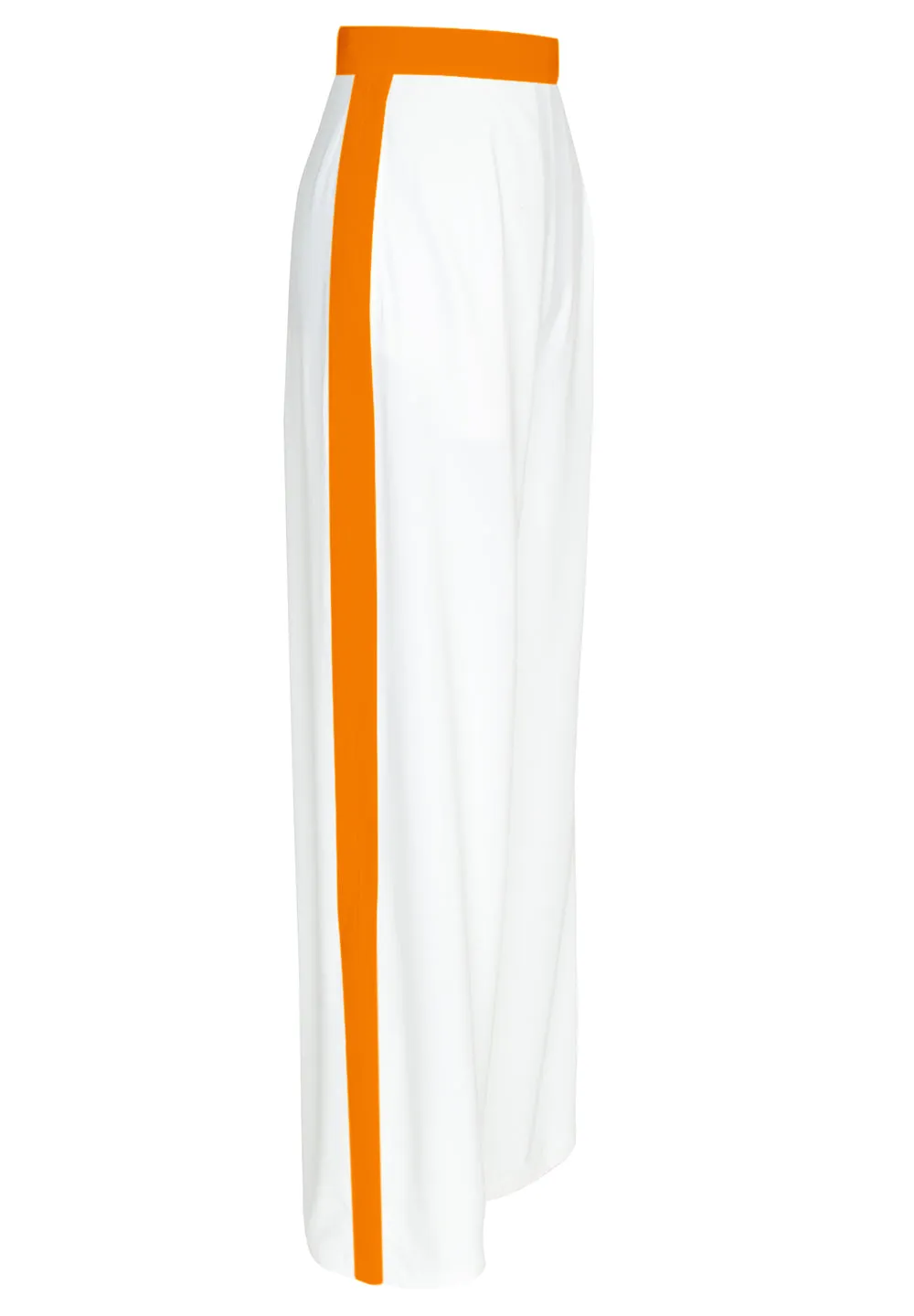 Monochrome - White Pants (Neon Orange)