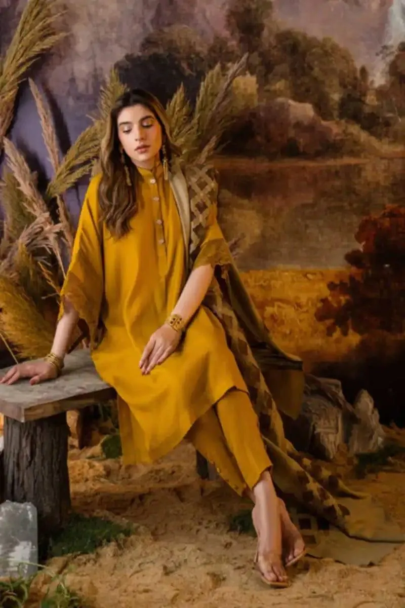 Natasha Kamal - Maple - mustard - Wool - 3 Piece