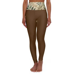 Nature’s Harmony: Beautiful Floral Patterns High Waisted Yoga Leggings (AOP)