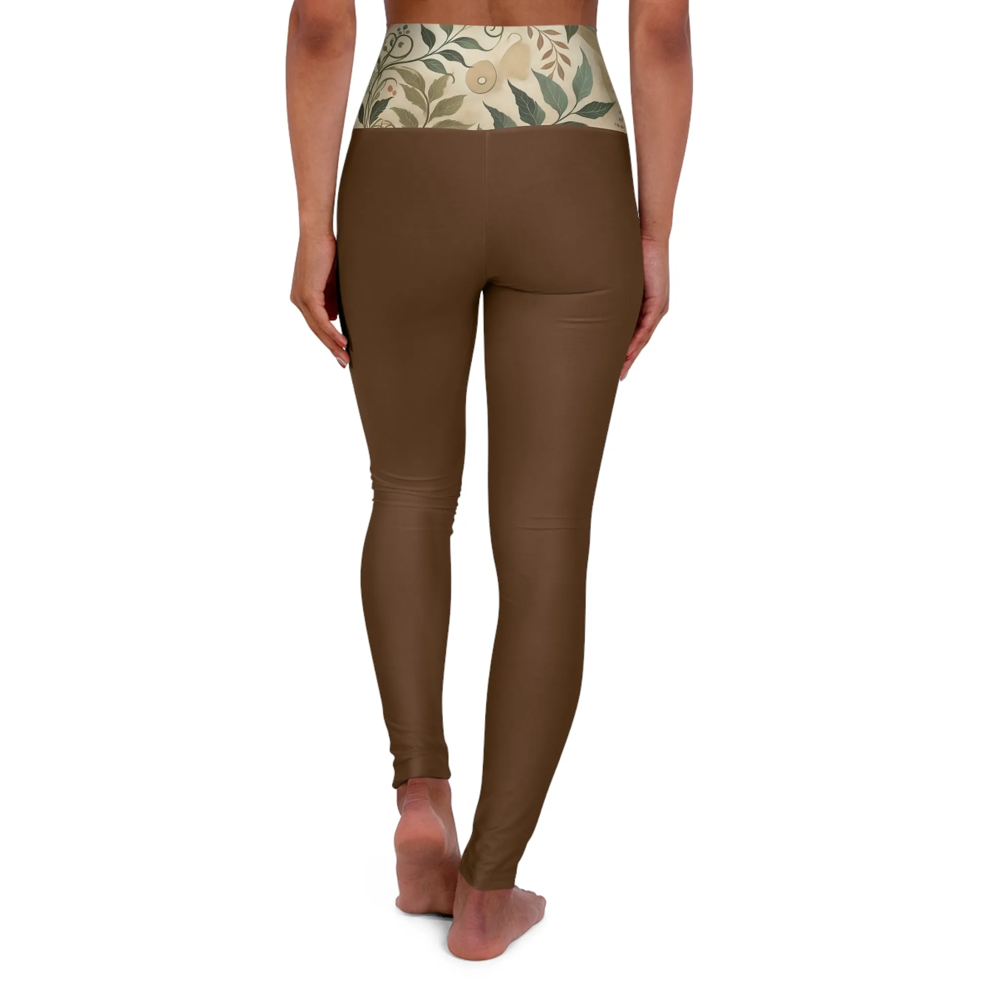 Nature’s Harmony: Beautiful Floral Patterns High Waisted Yoga Leggings (AOP)