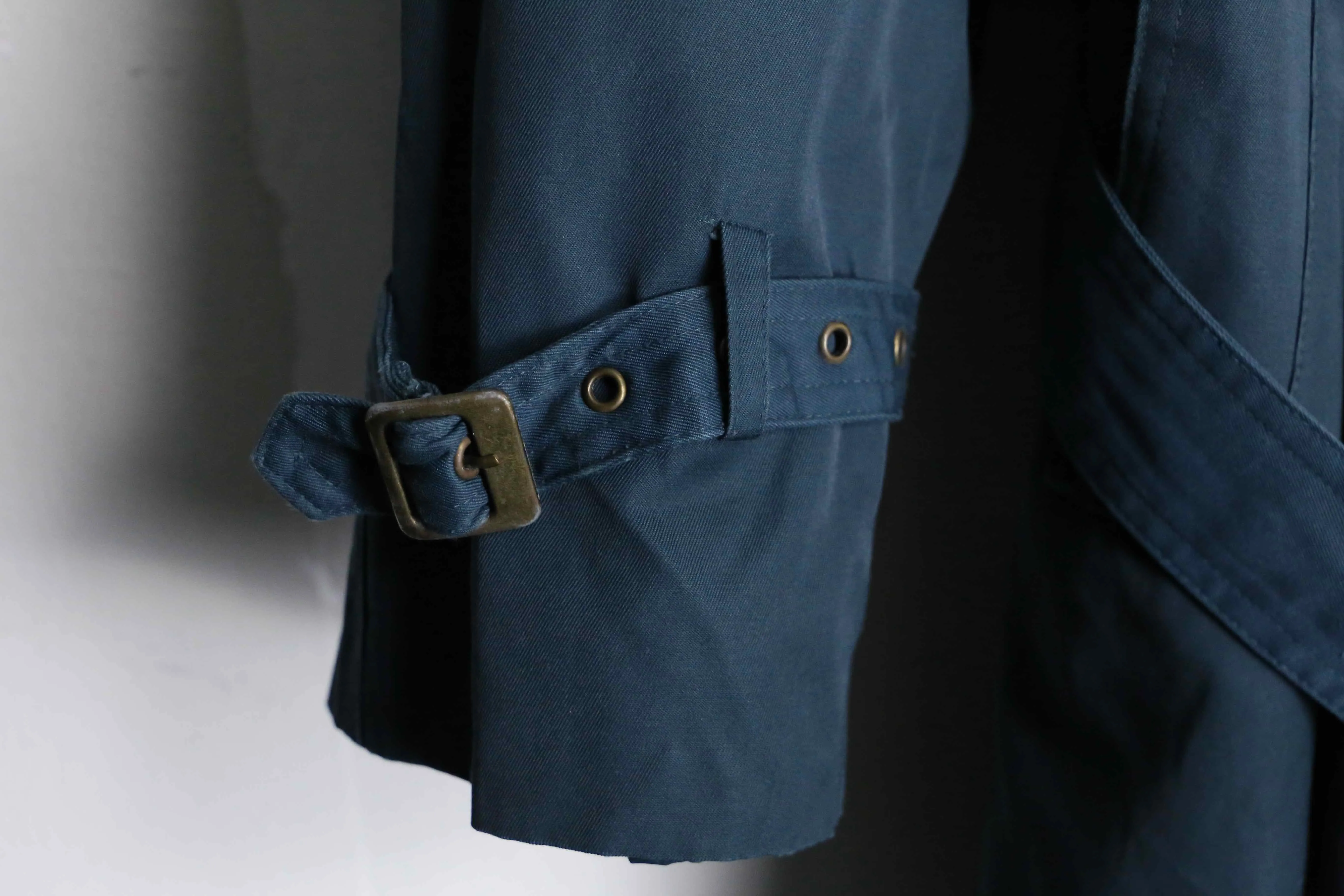 navy color trench coat