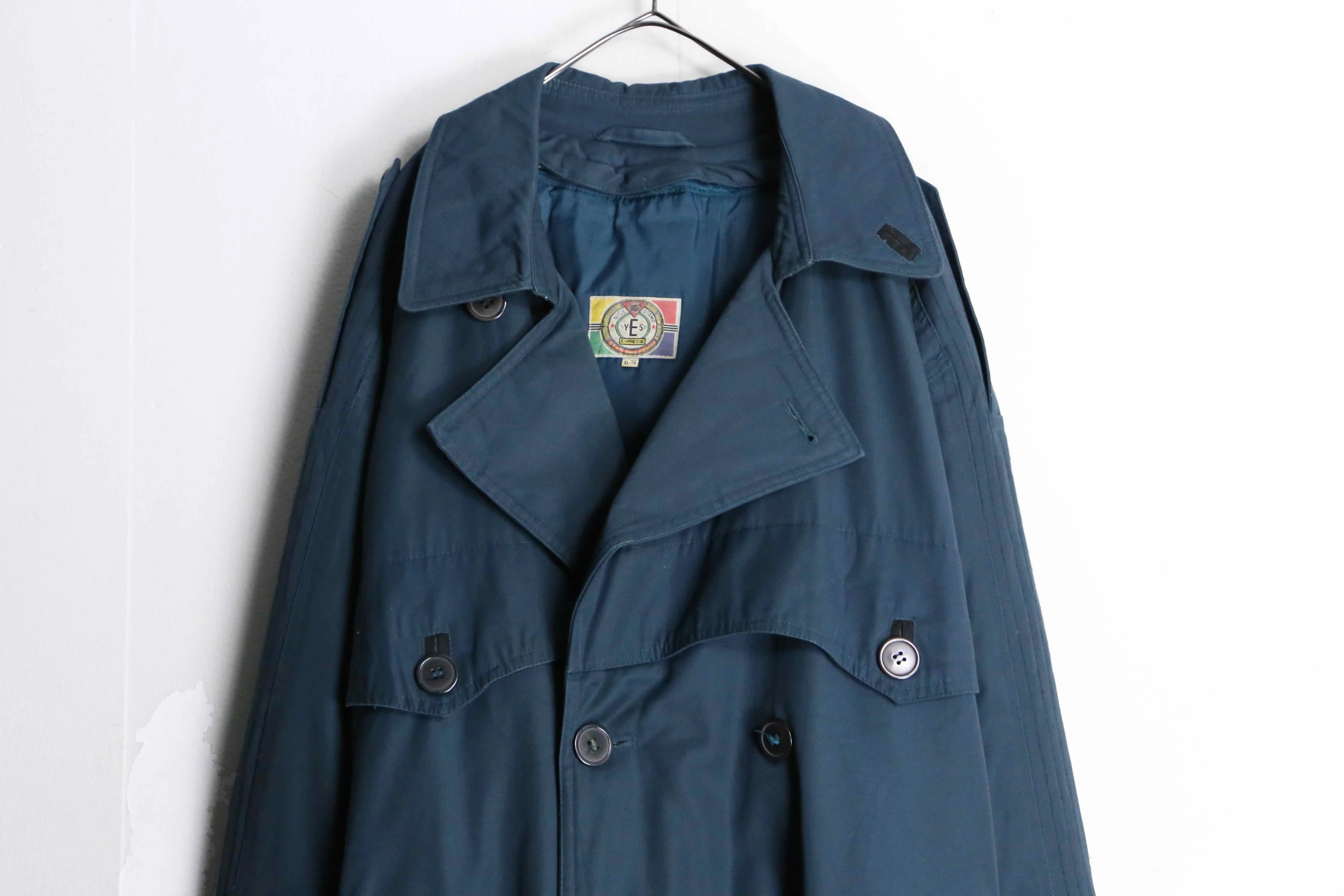 navy color trench coat