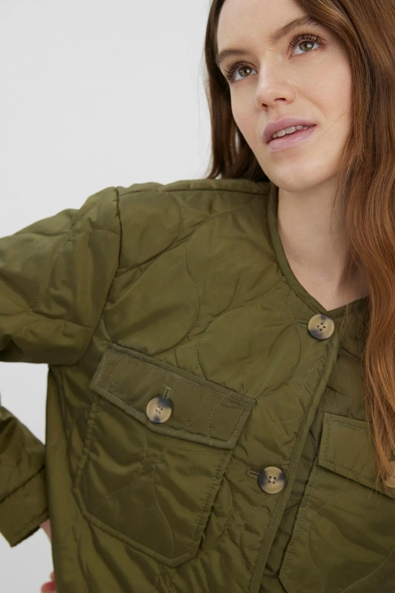 Nella Short Jacket - Dark Olive