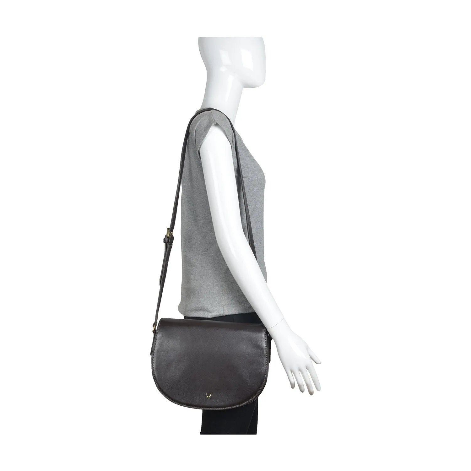 Nelly Classic Leather Crossbody Bag