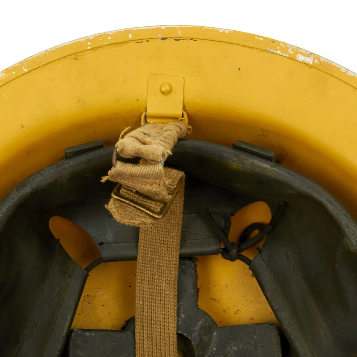 Original British WWII Brodie MkII Steel Helmet used by Norwegian Civil Defense - Dated 1939