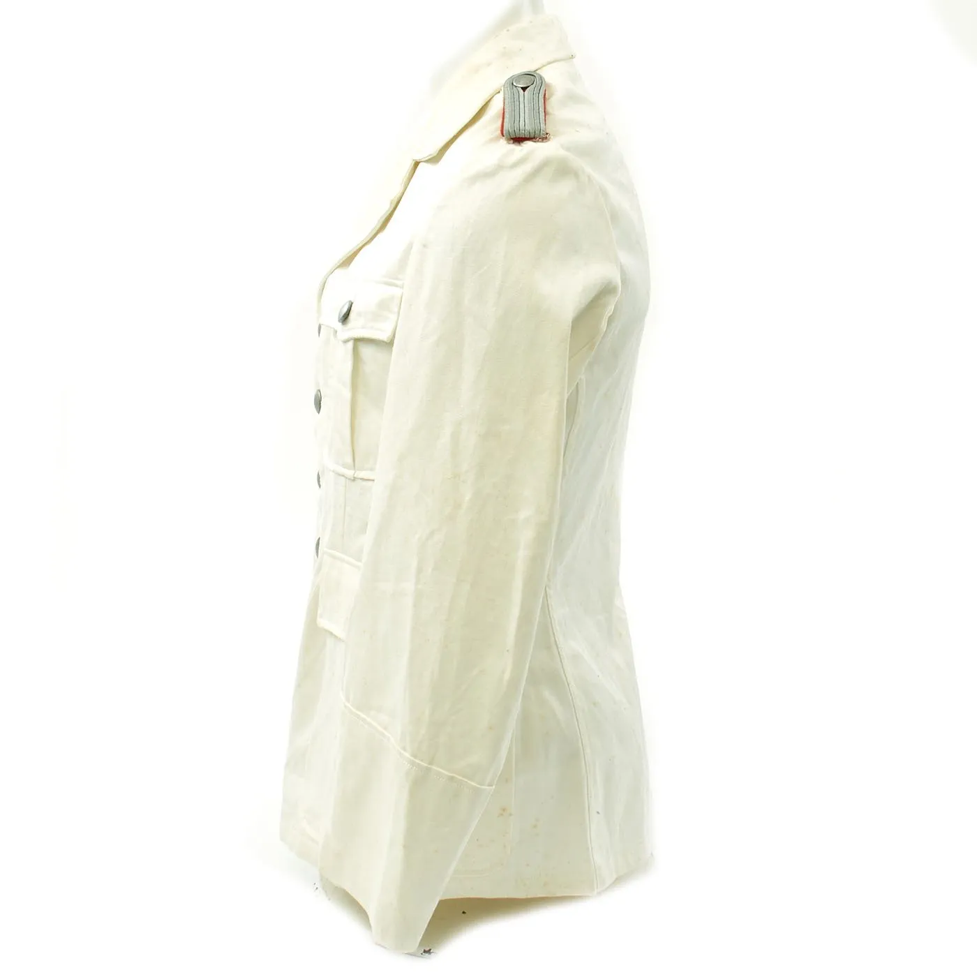 Original German WWII Artillery Officer Lieutenant White Summer Uniform Tunic Jacket