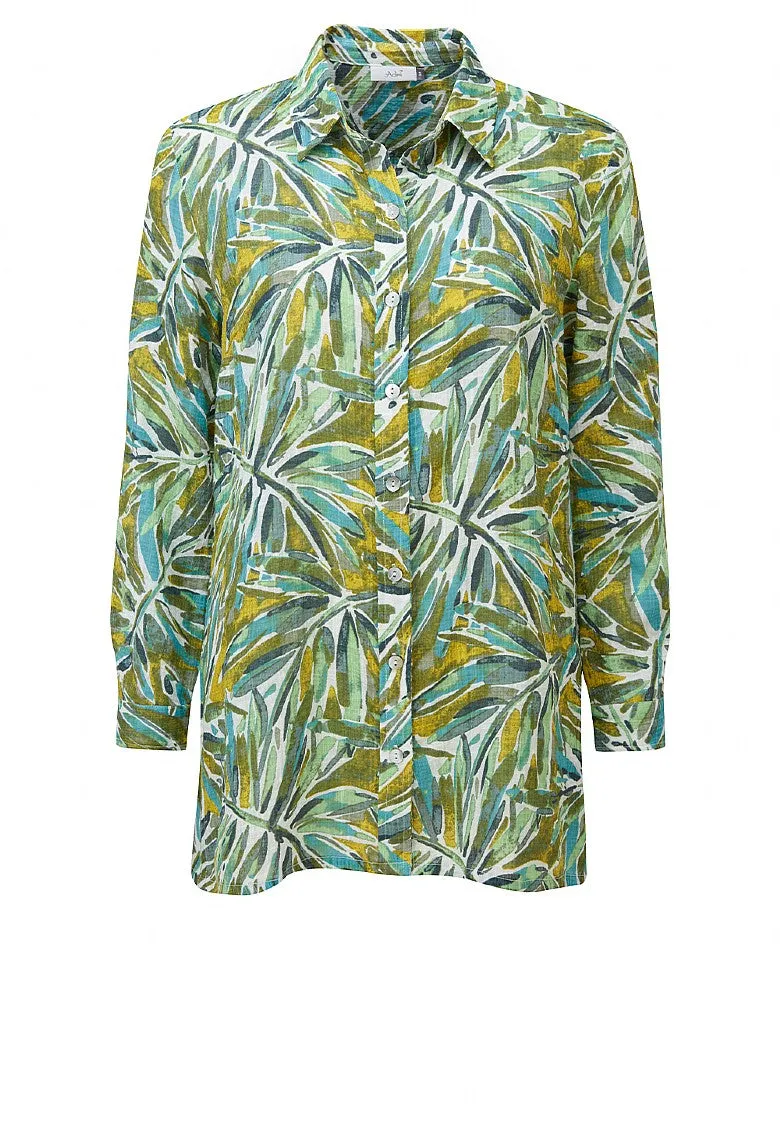 Palm House Amelia Shirt - Green Mix