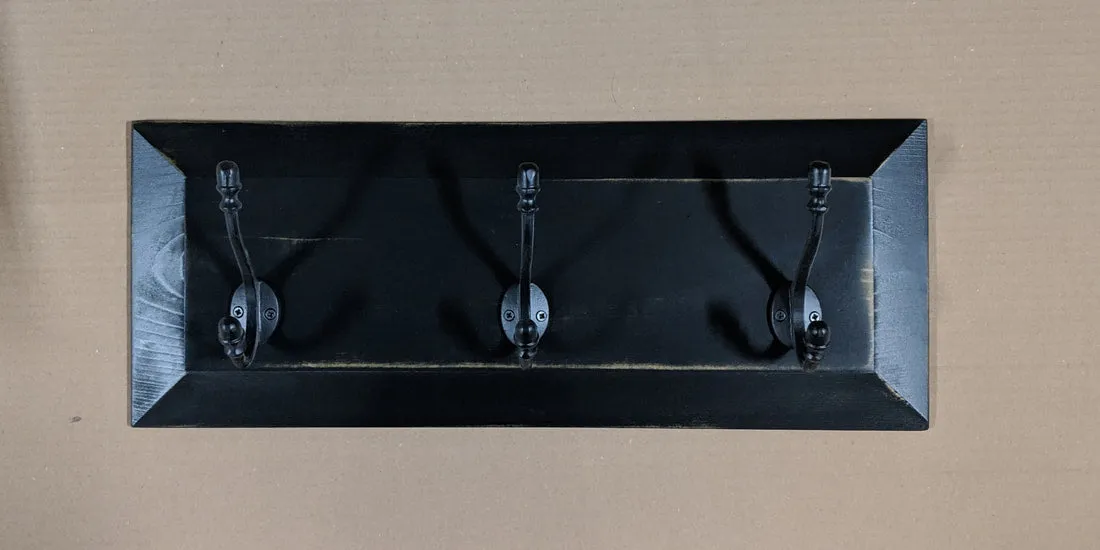 Panel Coat Rack (3-Hook)