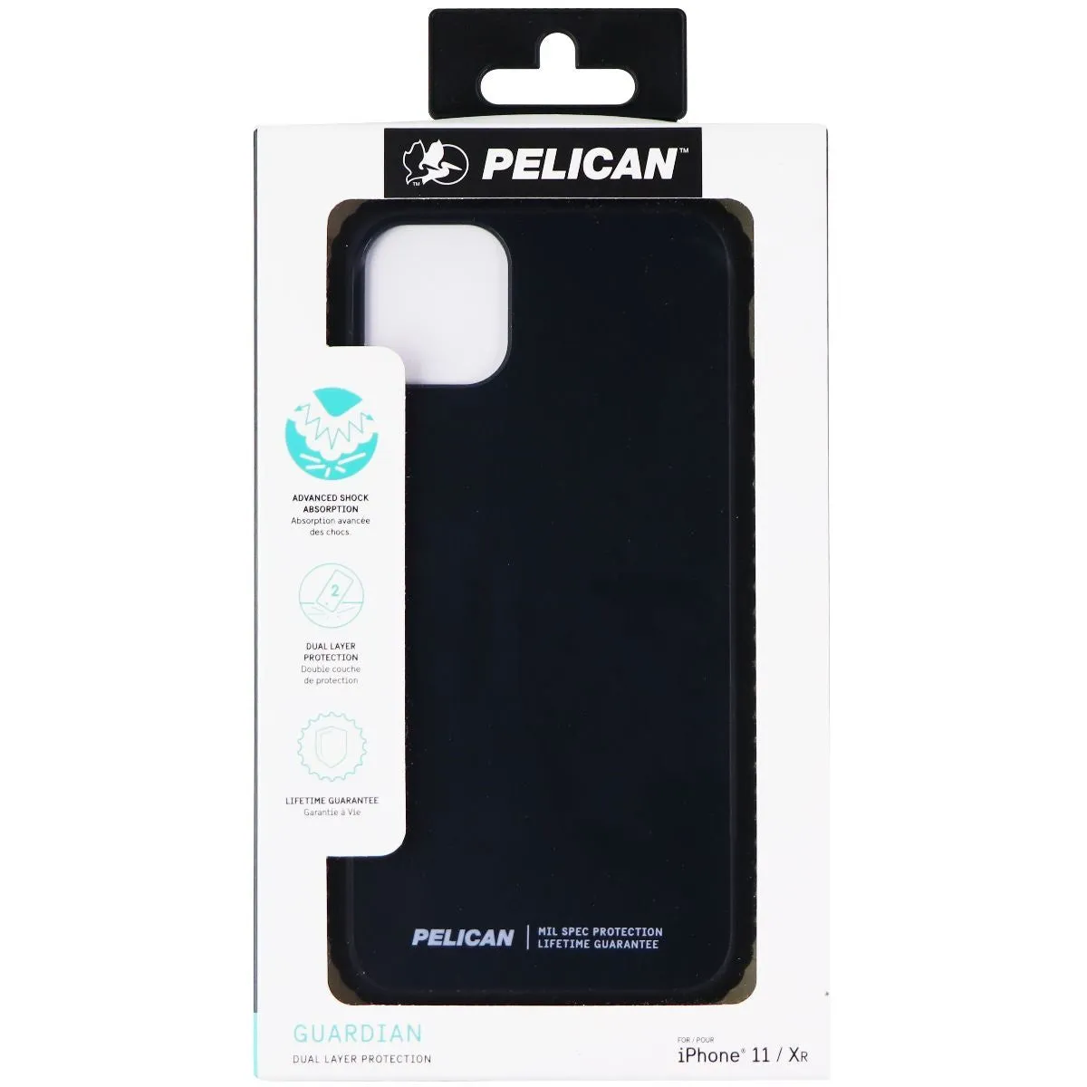 Pelican Guardian Series Case for Apple iPhone 11 and iPhone XR - Black