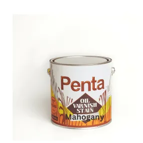 Penta Varnish Stain Mahogany (Gallon)- Suitable for use on trim doors, cabinets, paneling, furniture, cupboards, ceilings and general woodwork-047227952781