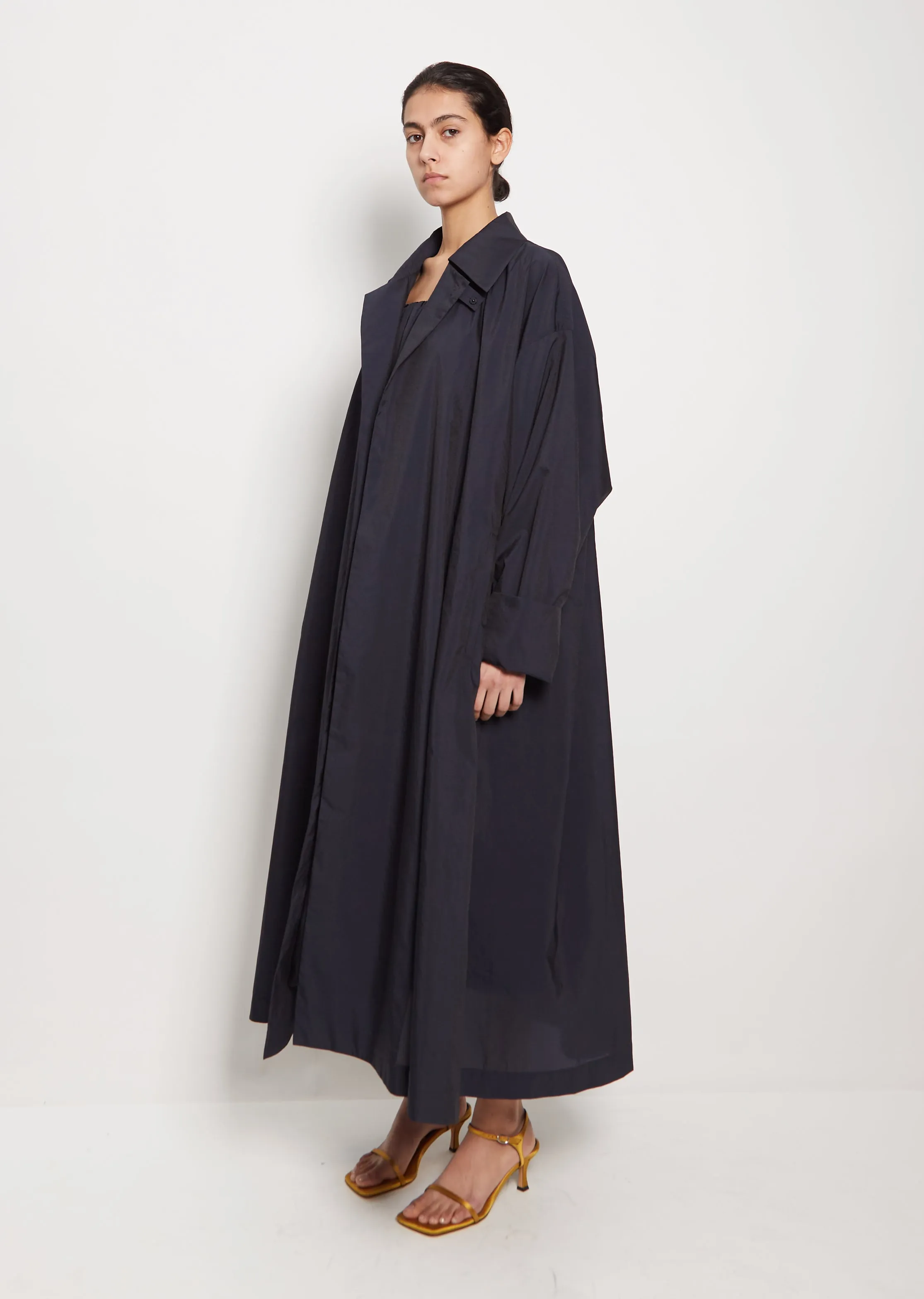 Polyester Windcoat — Navy