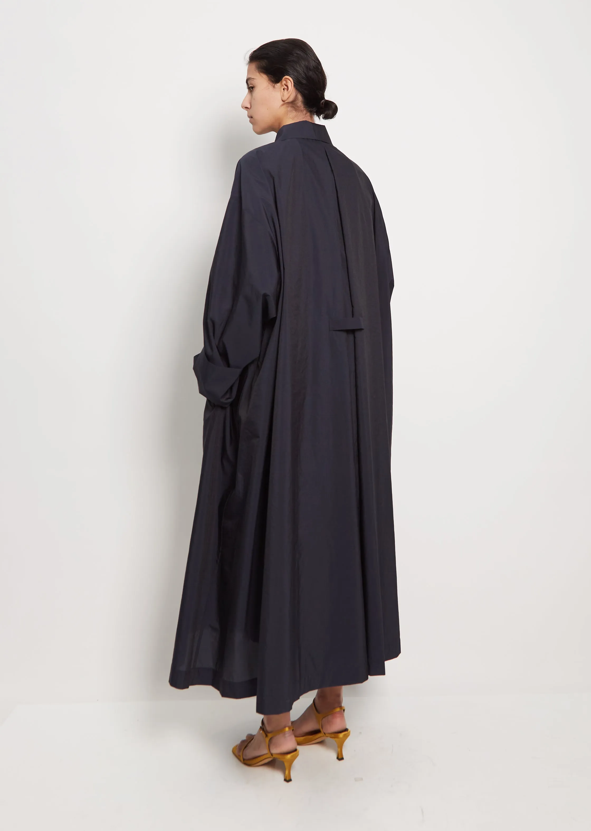 Polyester Windcoat — Navy