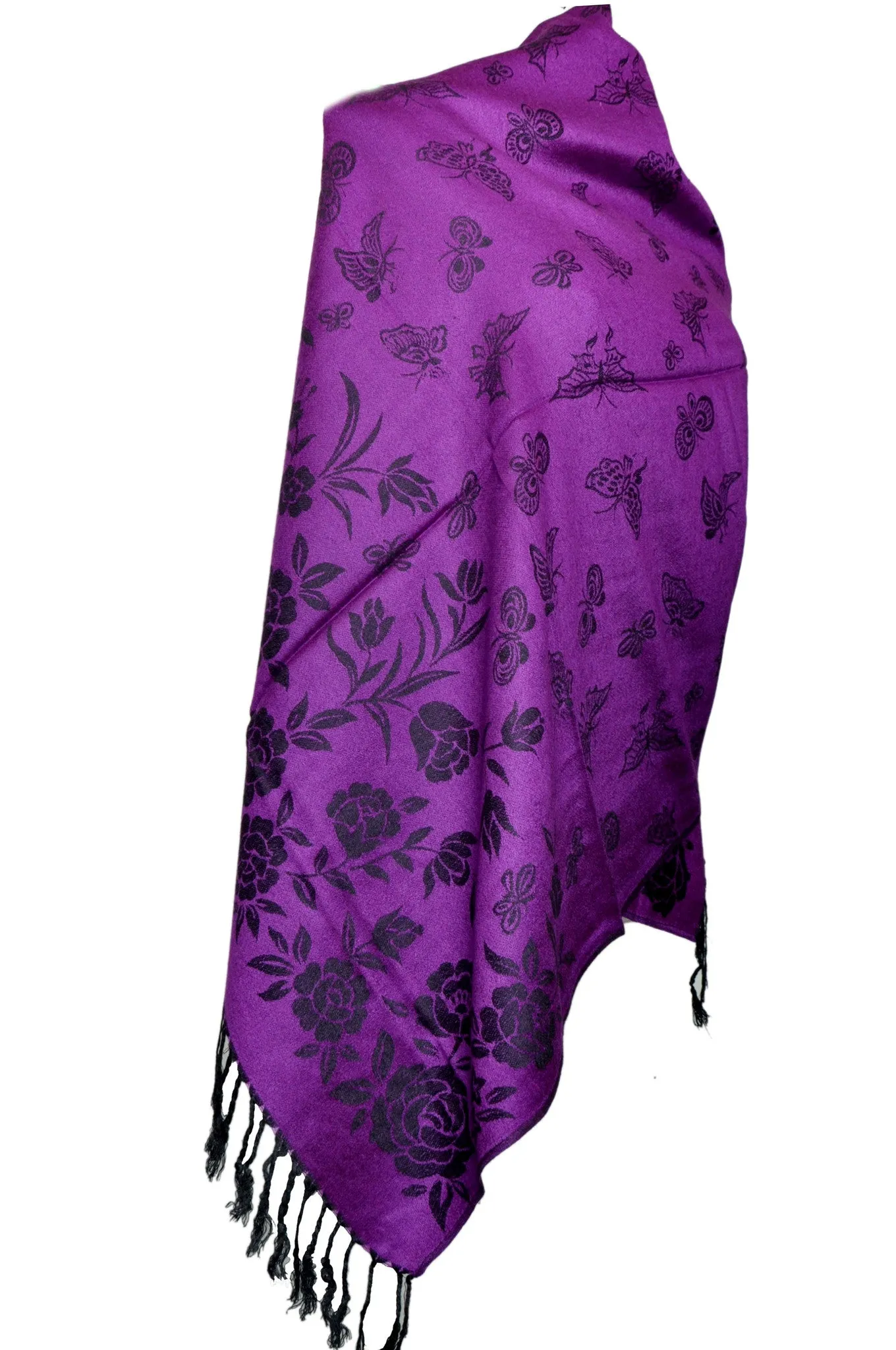 Purple dual side Stole