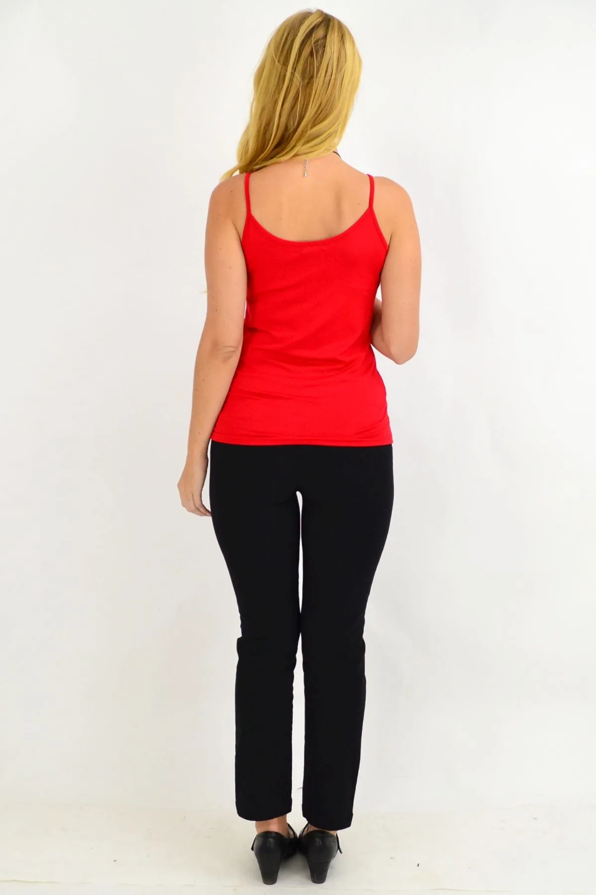 Red Basic Singlet Top