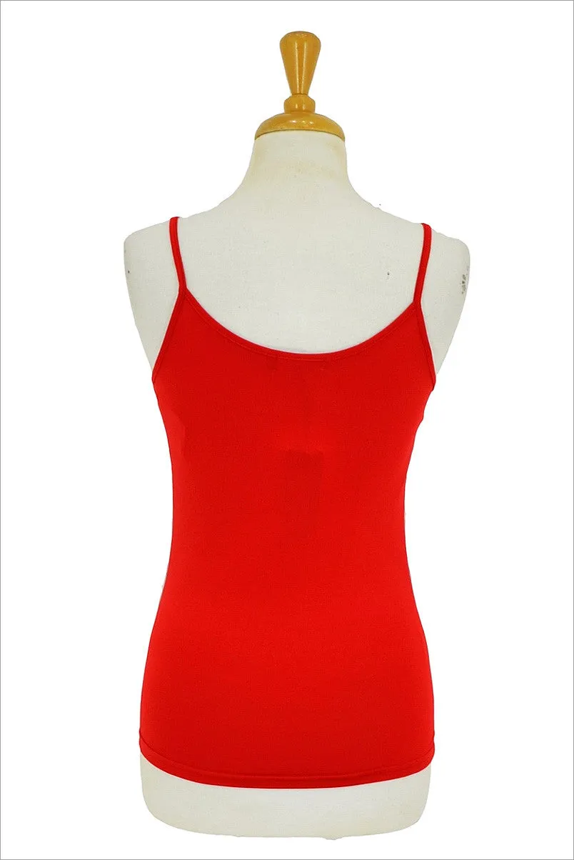 Red Basic Singlet Top