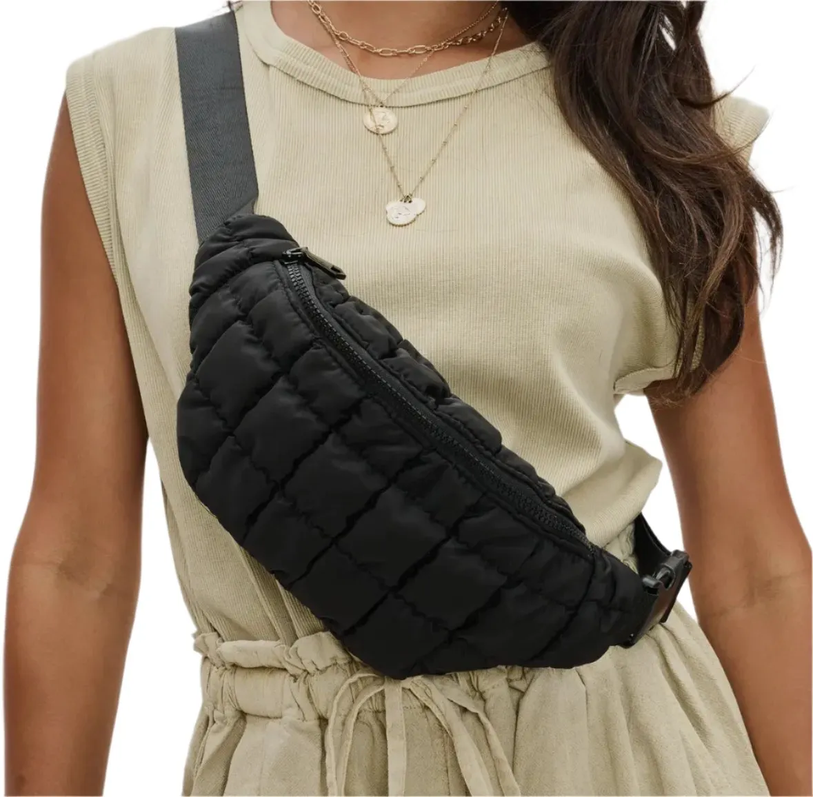 Resurgence Quilted Puffer Belt Bag