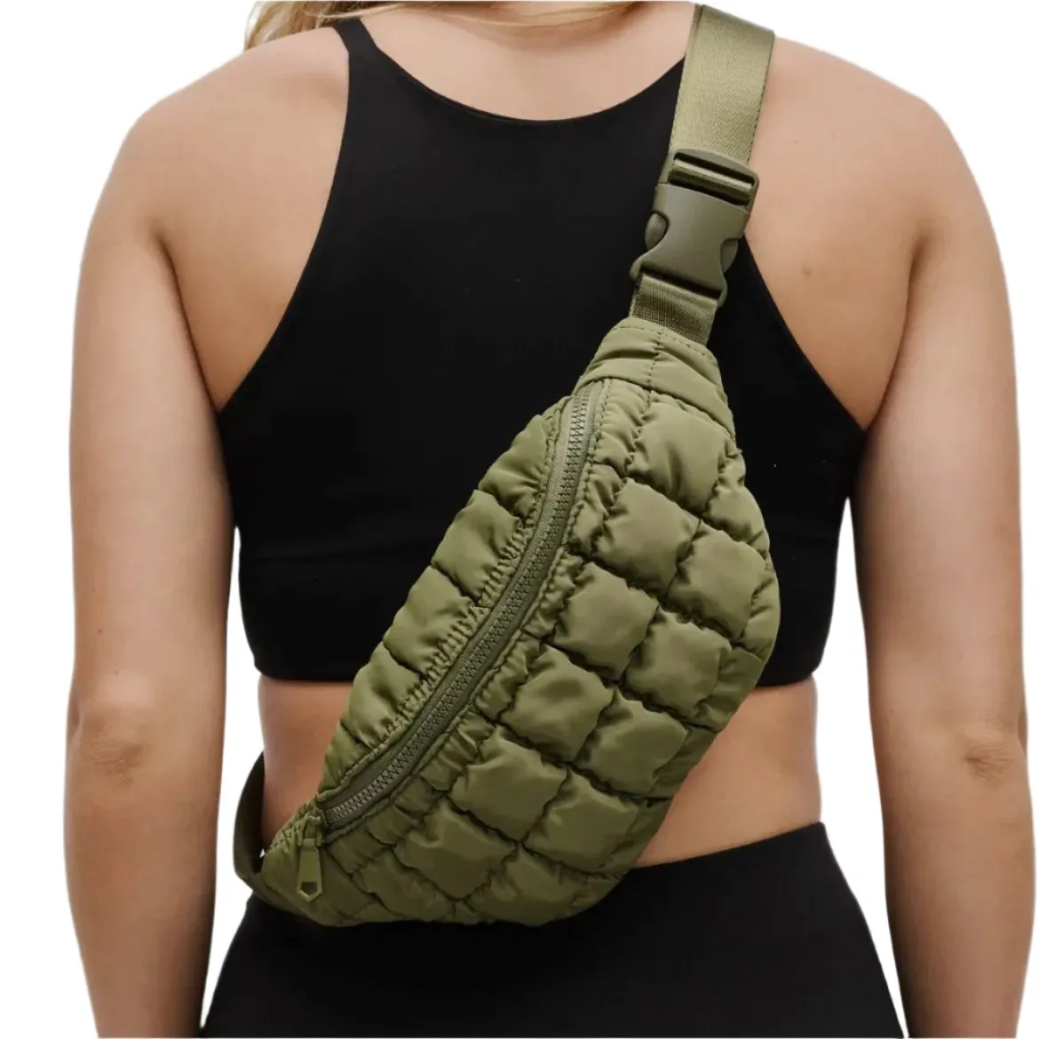 Resurgence Quilted Puffer Belt Bag