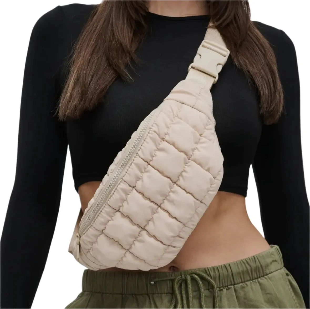 Resurgence Quilted Puffer Belt Bag