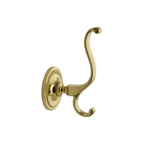 Rope Coat Hook in Unlacquered Brass