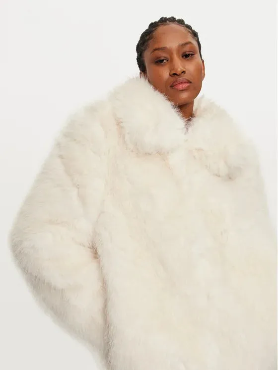 Rosie Faux Fur Jacket (Birch)