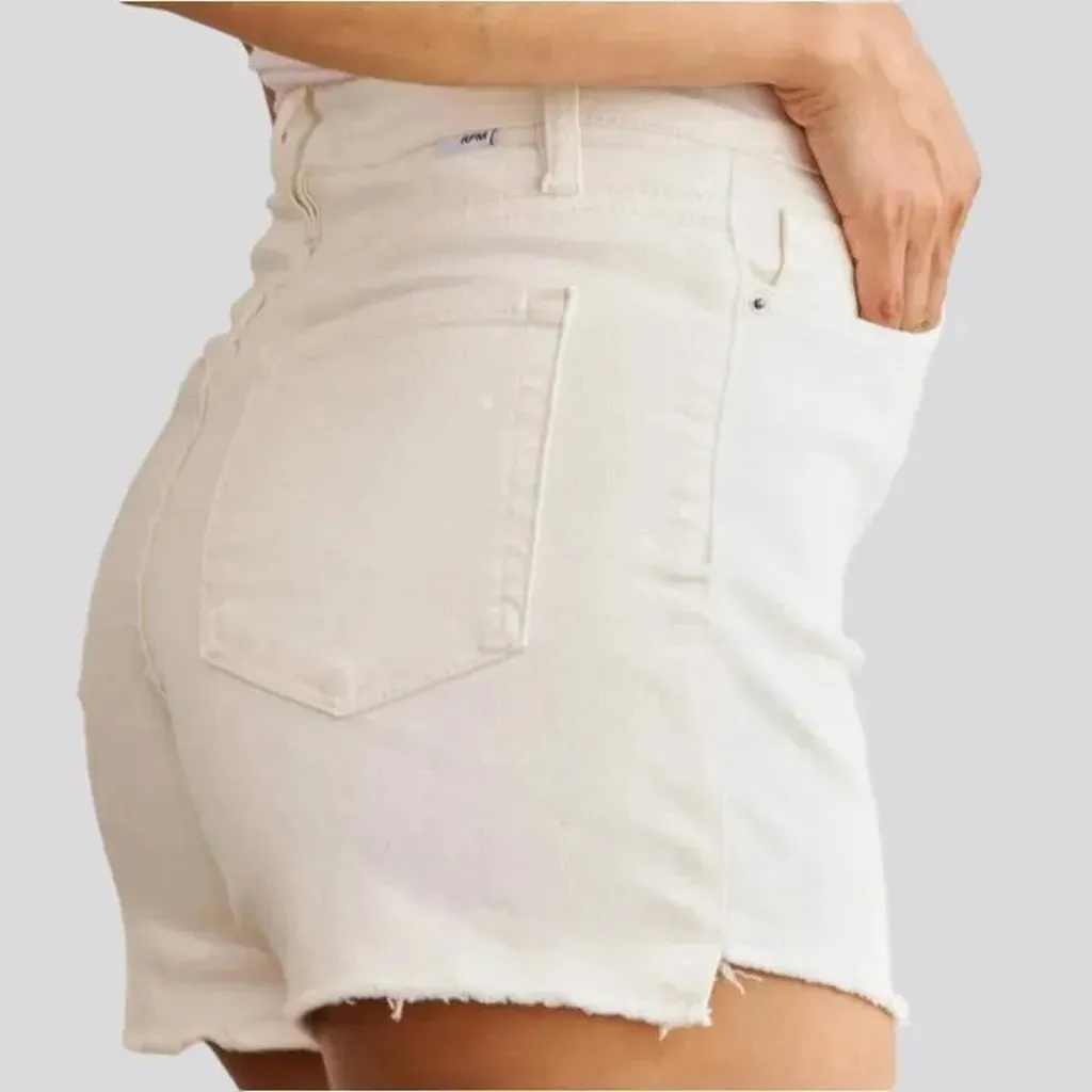 Sand street denim shorts
 for ladies