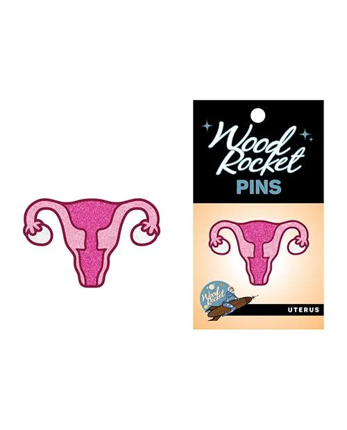 Sex Positive Anatomy Pins- Pink Uterus