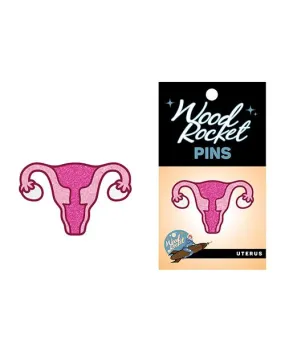 Sex Positive Anatomy Pins- Pink Uterus