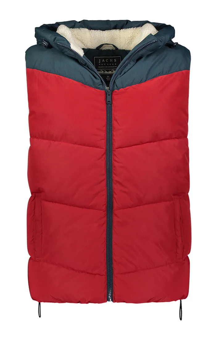 Sherpa Lined Puffer Vest