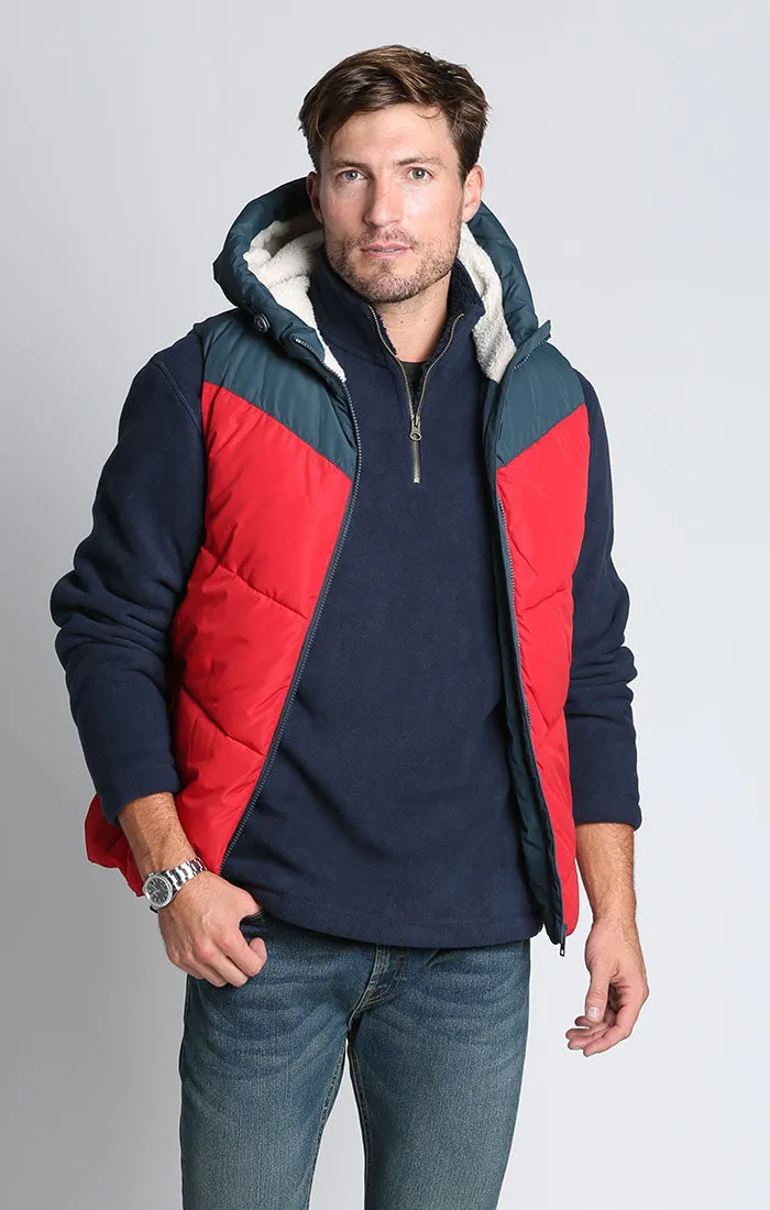 Sherpa Lined Puffer Vest