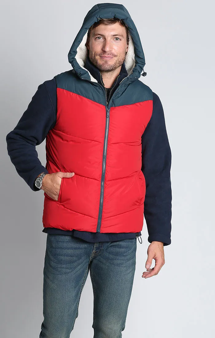 Sherpa Lined Puffer Vest