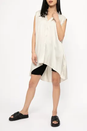 Silk Tunic Top in Sand