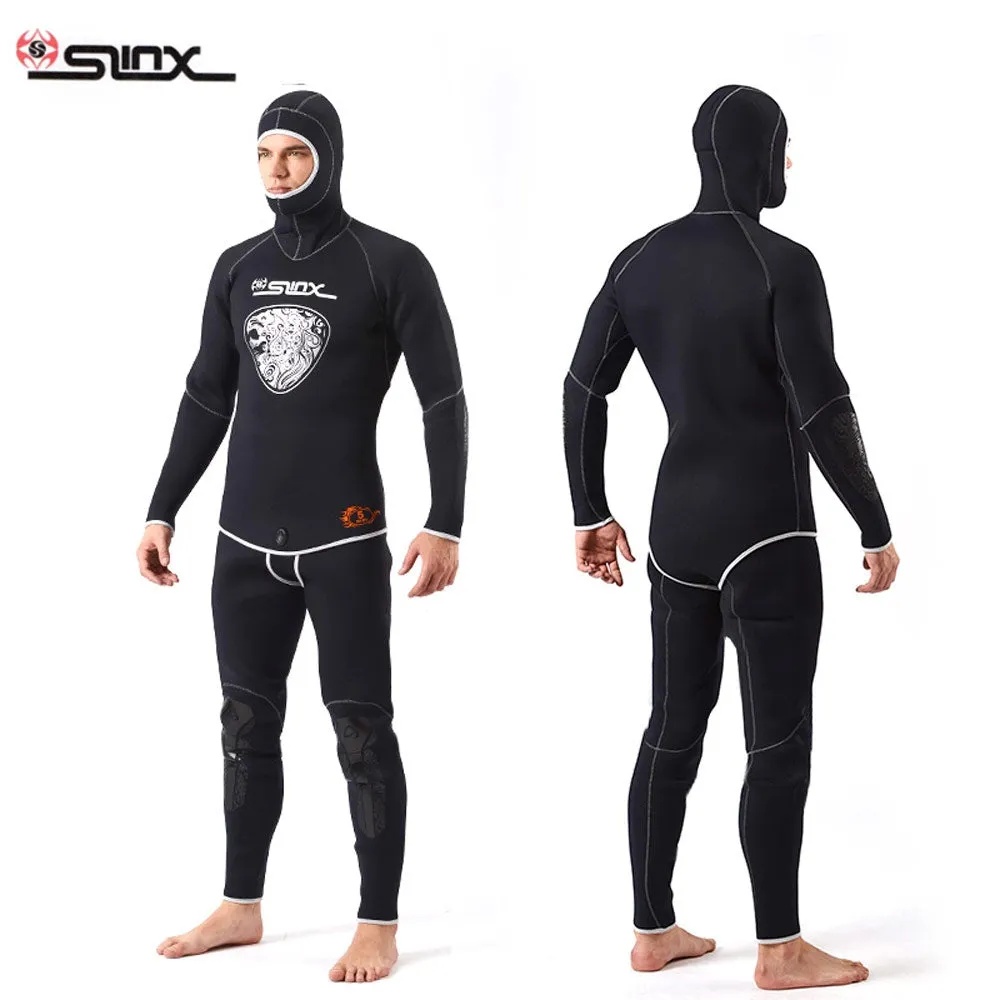 SLINX 1301 Men 5MM Two-piece Sunblock Diving Suit Wetsuit with Headgear