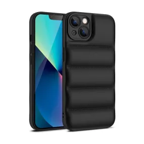 Soft Puffer Jacket Style Mobile Phone Case for iPhone 11 Pro - Black