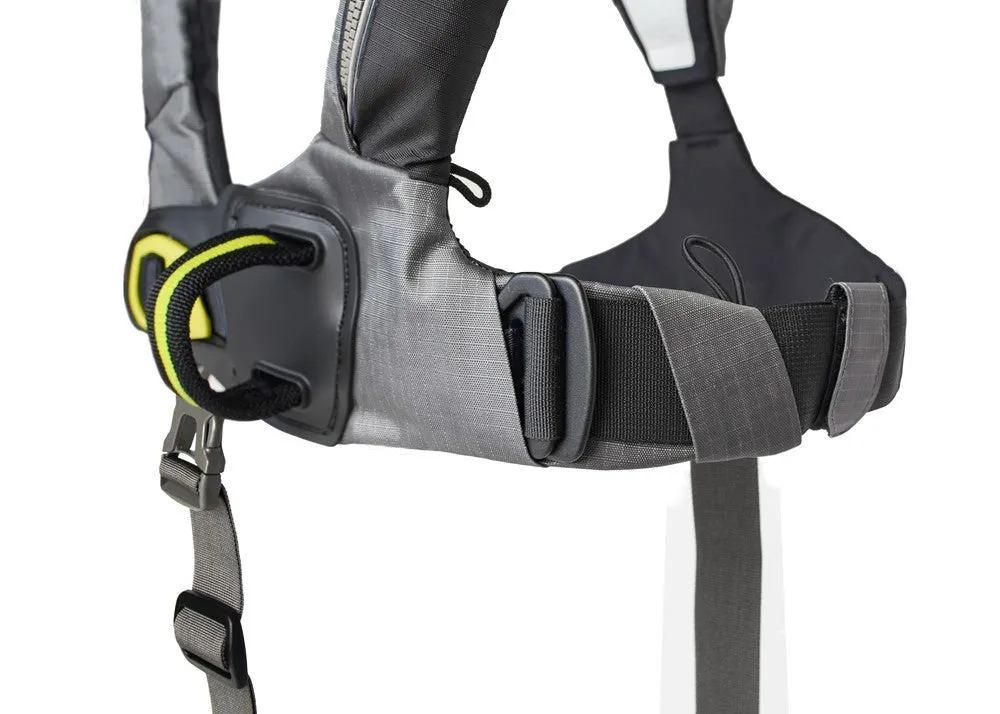 Spinlock Deckvest 6D 275N automatisch reddingsvest grijs met quick release