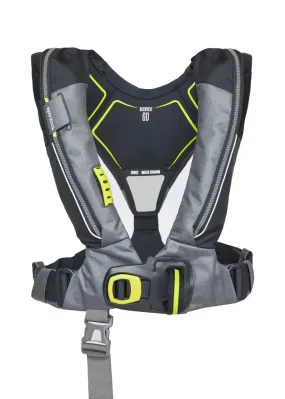 Spinlock Deckvest 6D 275N automatisch reddingsvest grijs met quick release