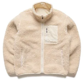 Stussy Sherpa Reversible Jacket - Natural