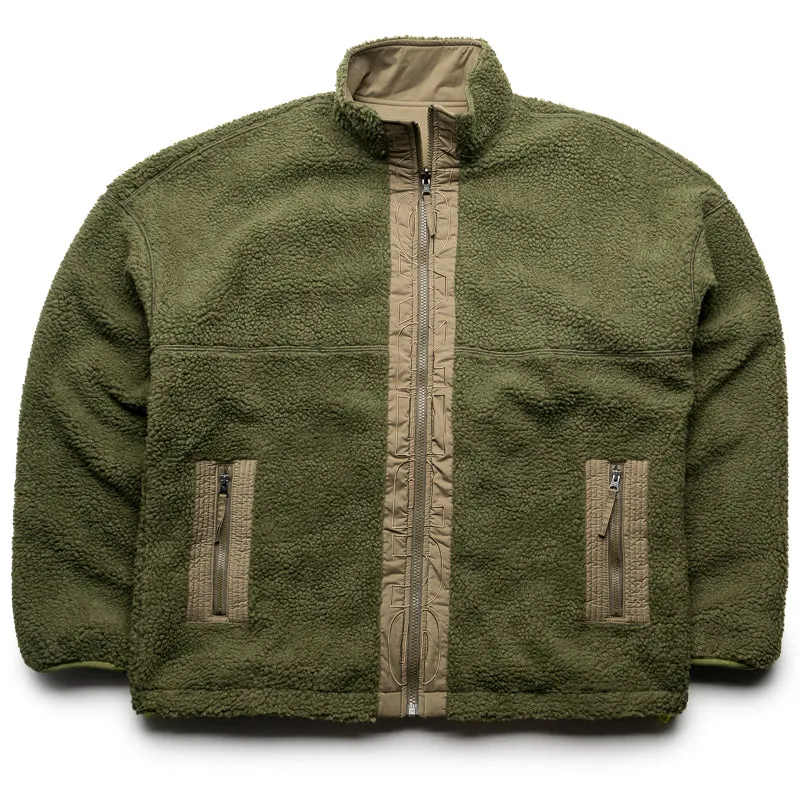 Supervsn Reversible Sherpa Jacket - Fern