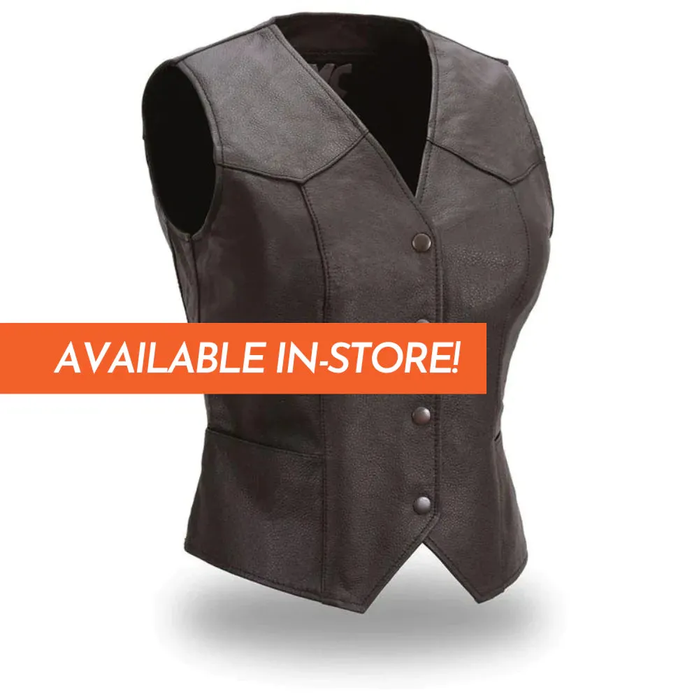 Sweet Sienna Women's Motorcycle Leather Vest