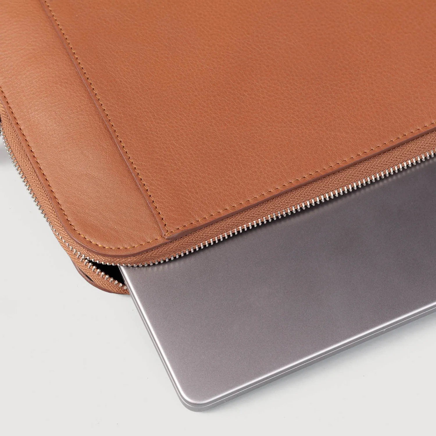 The Baxter Brown Leather Laptop Sleeve