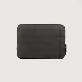 The Baxter Grey Leather Laptop Sleeve