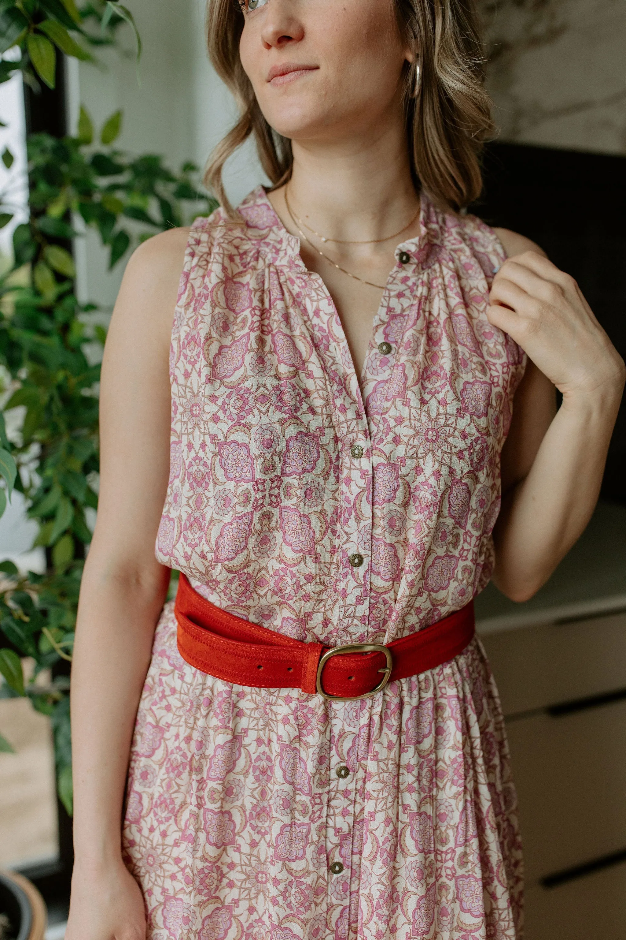 The Sakura Sleeveless Shirtdress by NKN