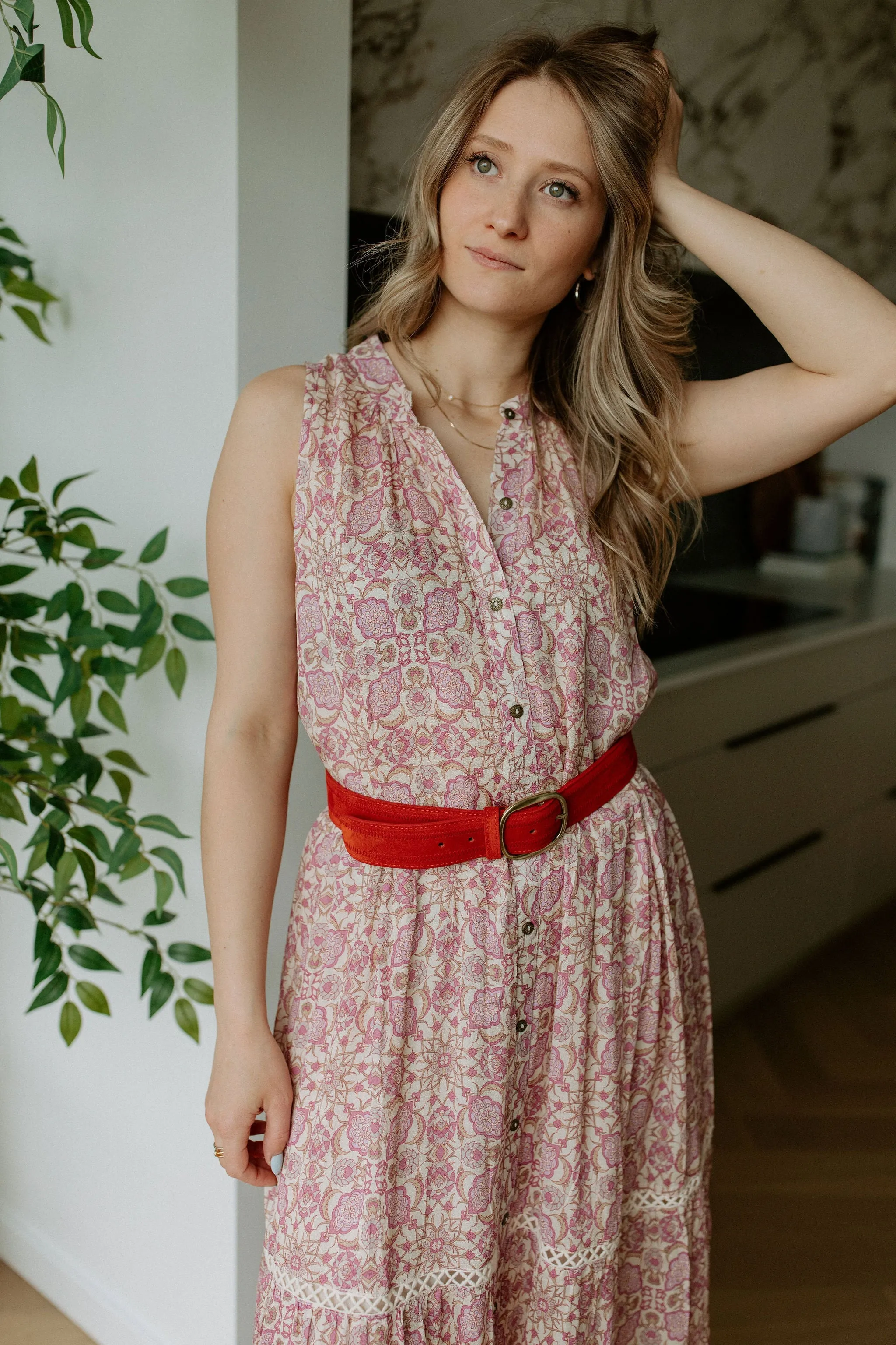 The Sakura Sleeveless Shirtdress by NKN