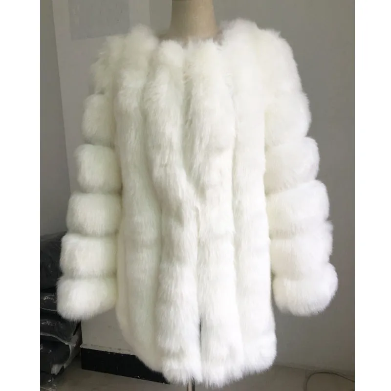 Trendy Faux Fur Mid Waist Coat