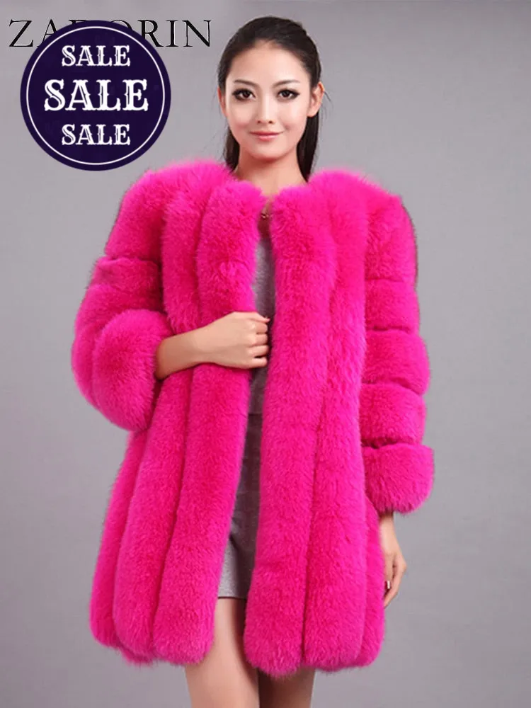 Trendy Faux Fur Mid Waist Coat