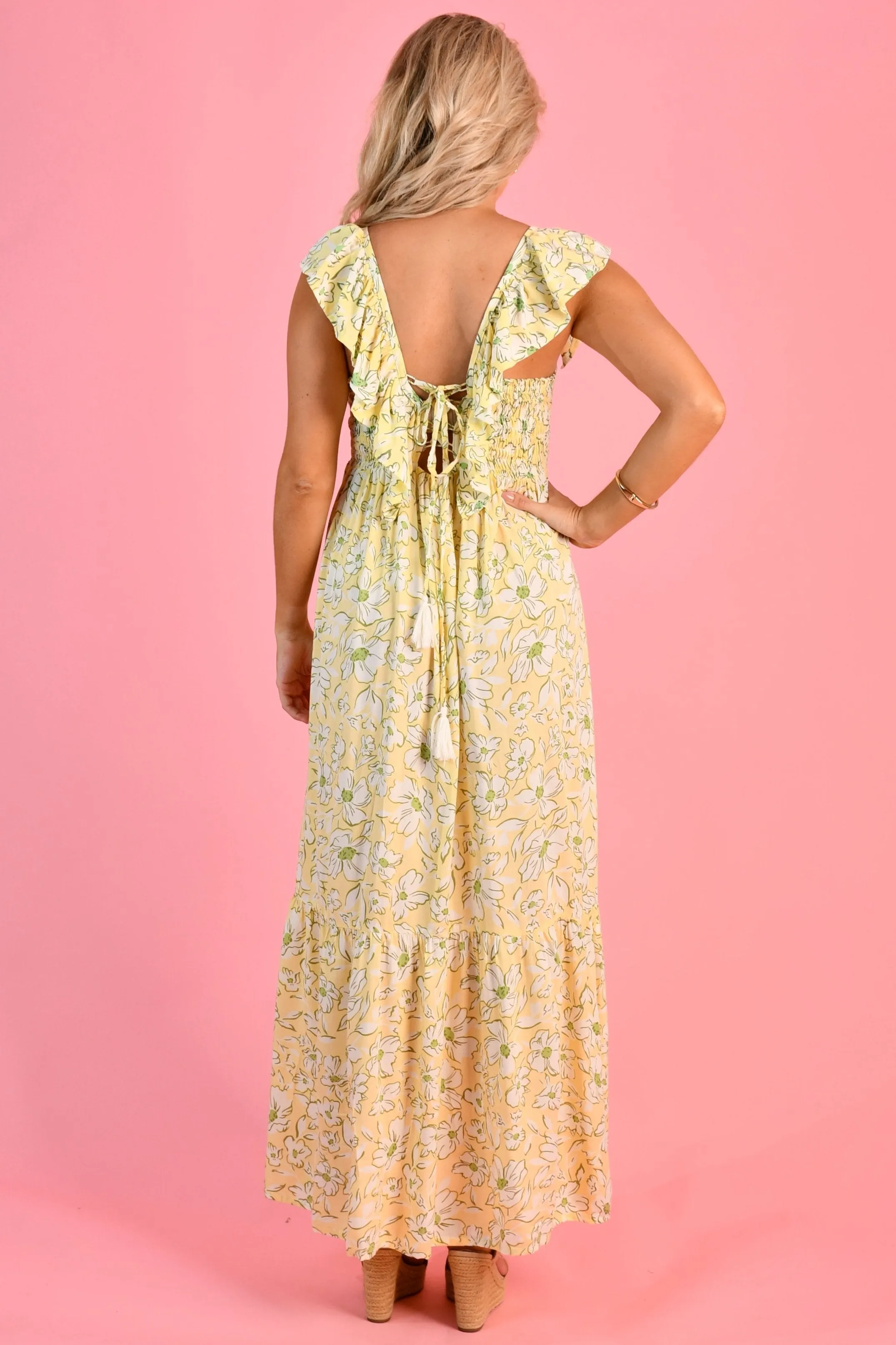 VGLD790 - FAIRY MAXI DRESS - DAISY SUNSHINE