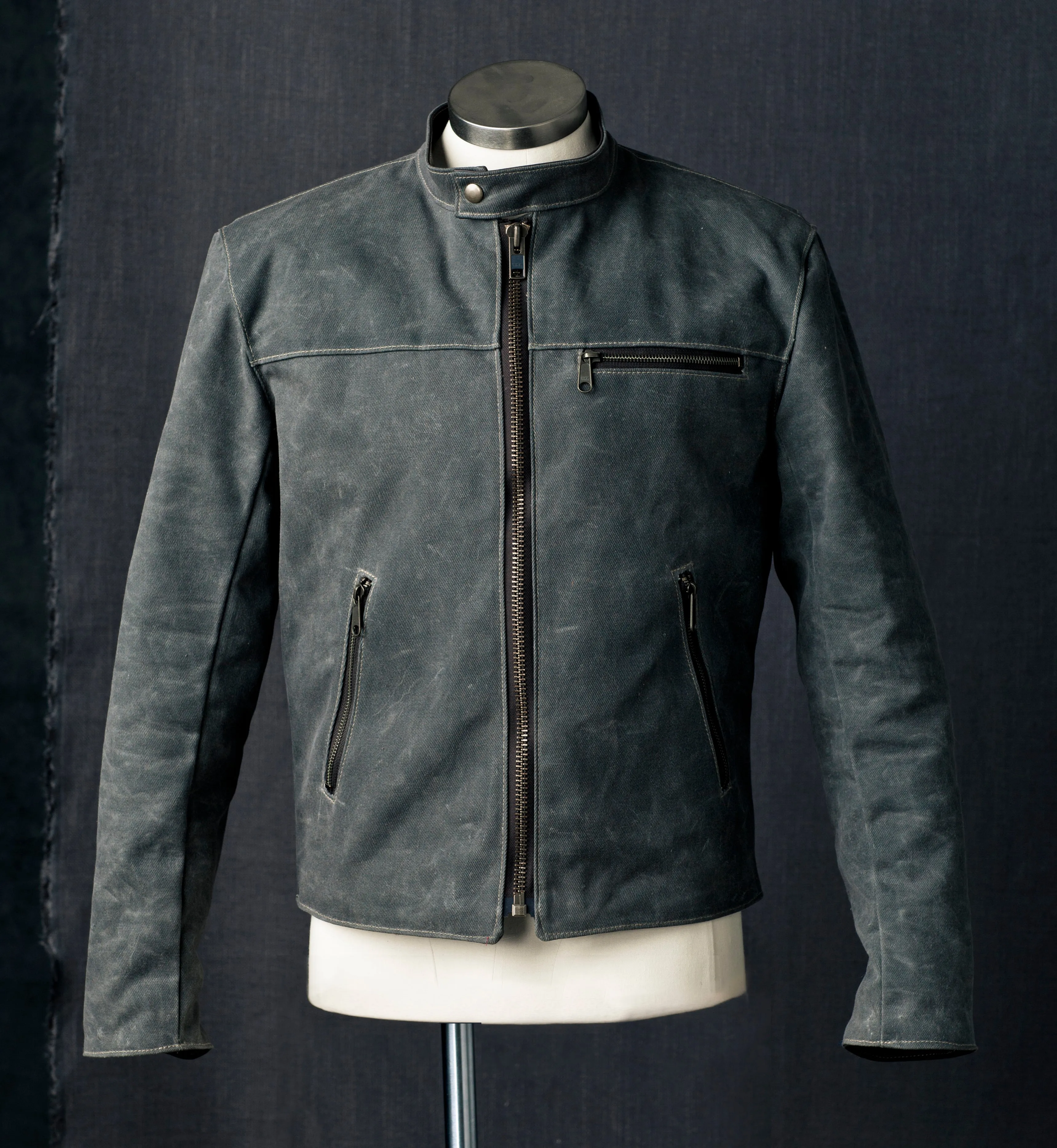 Waxed Canvas Racer Jacket