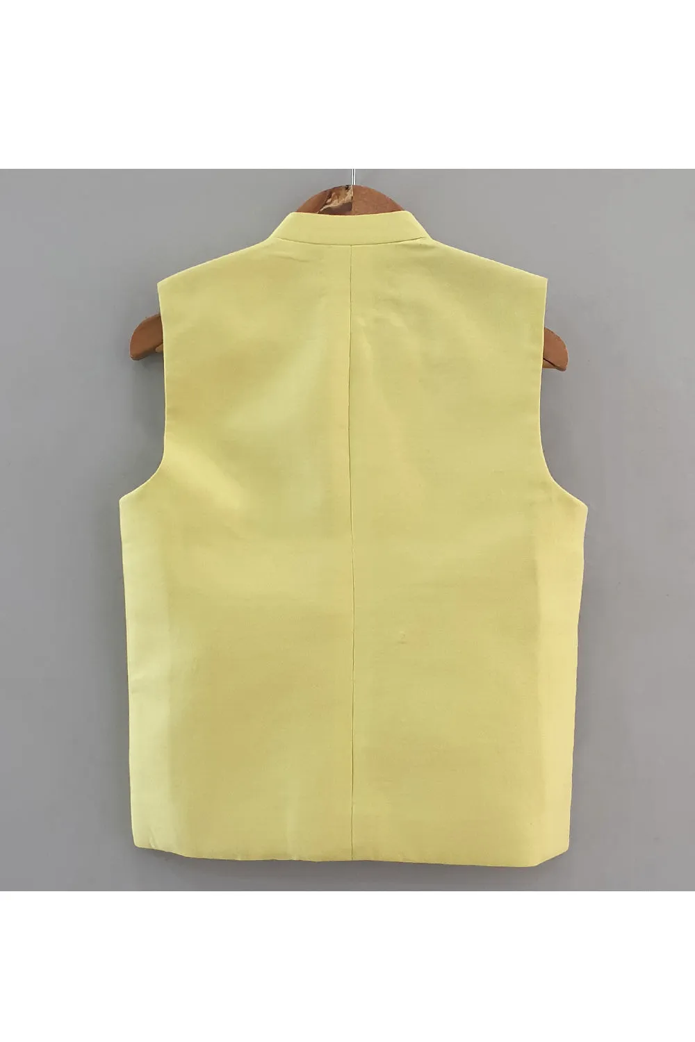 Whale embroidered color block nehru jacket